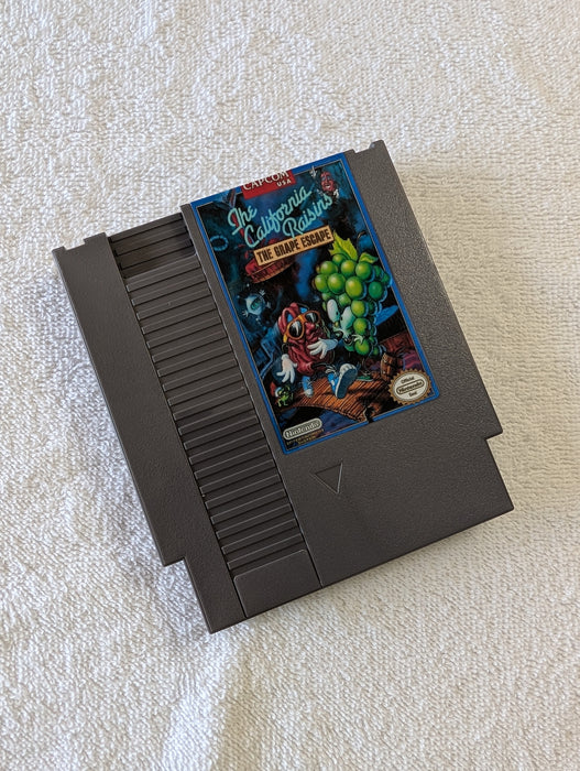 California Raisins The Grape Escape NES cartridge unreleased Capcom game