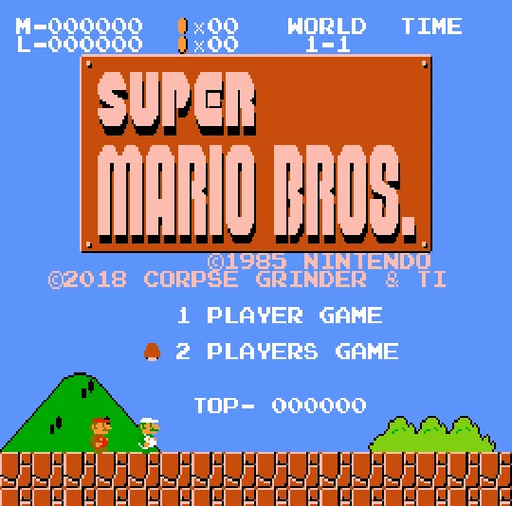 Super Mario Bros. 2-Player Hack – NES