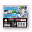 Back view of a video game box with character illustrations and text on a white background