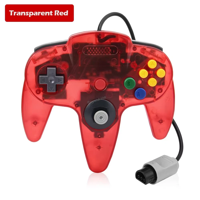 N64 Wired Controller – Retro Gamepad w/ 10-Button Layout | 8 Color Options