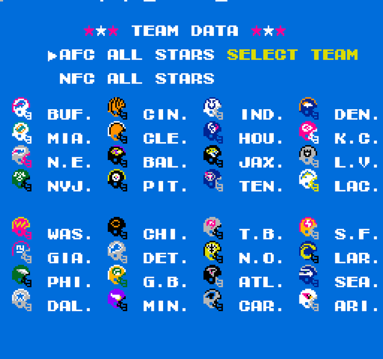 Tecmo Super Bowl 2024 - NES