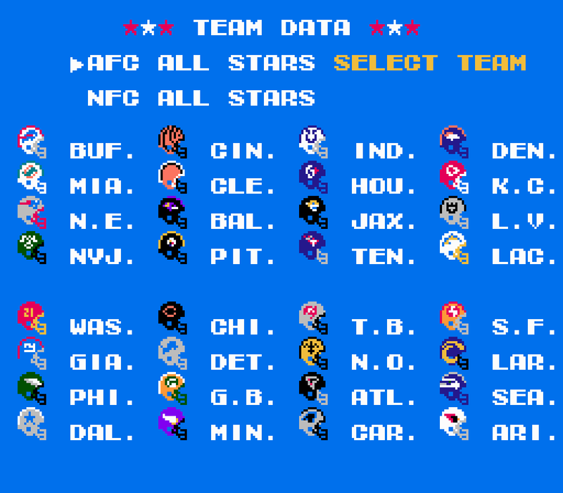 Tecmo Super Bowl 2021 - NES