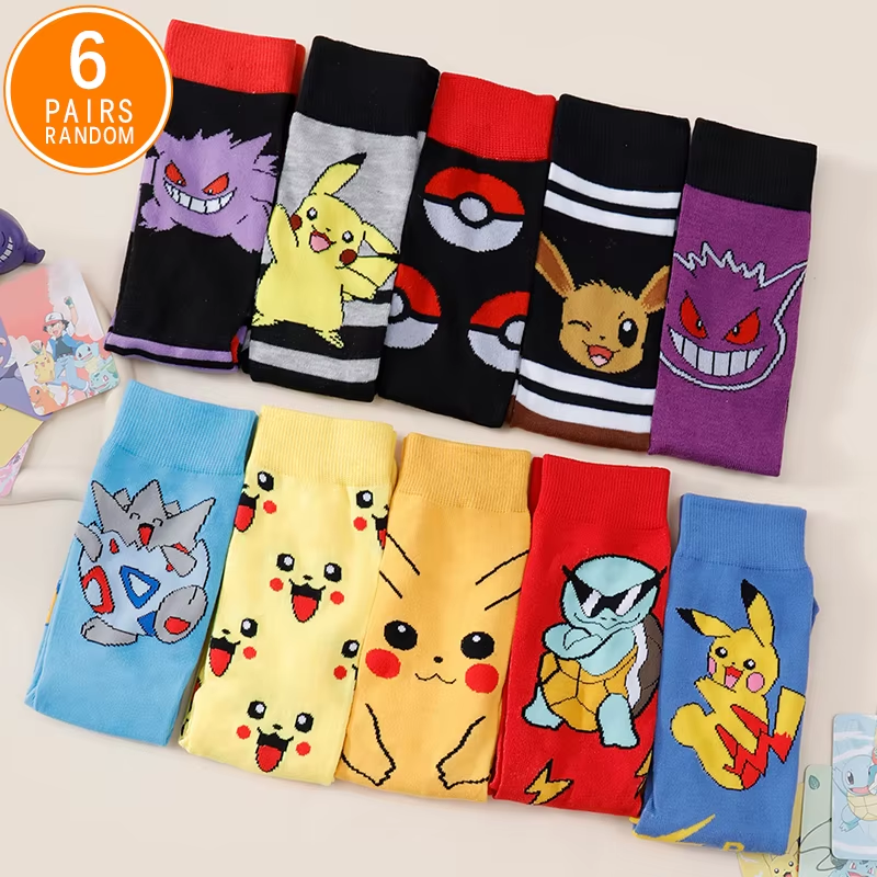 mens-pokemon-anime-socks-6-pairs-mid-crew-bjs-game-vault