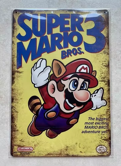 super-bros-3-metal-sign-retro-wall-art-bjs-game-vault