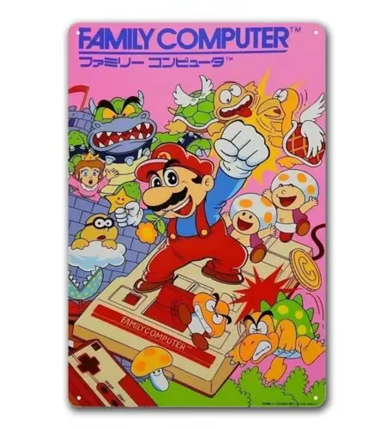 super-bros-metal-poster-8x12in-aluminum-wall-art-bjs-game-vault