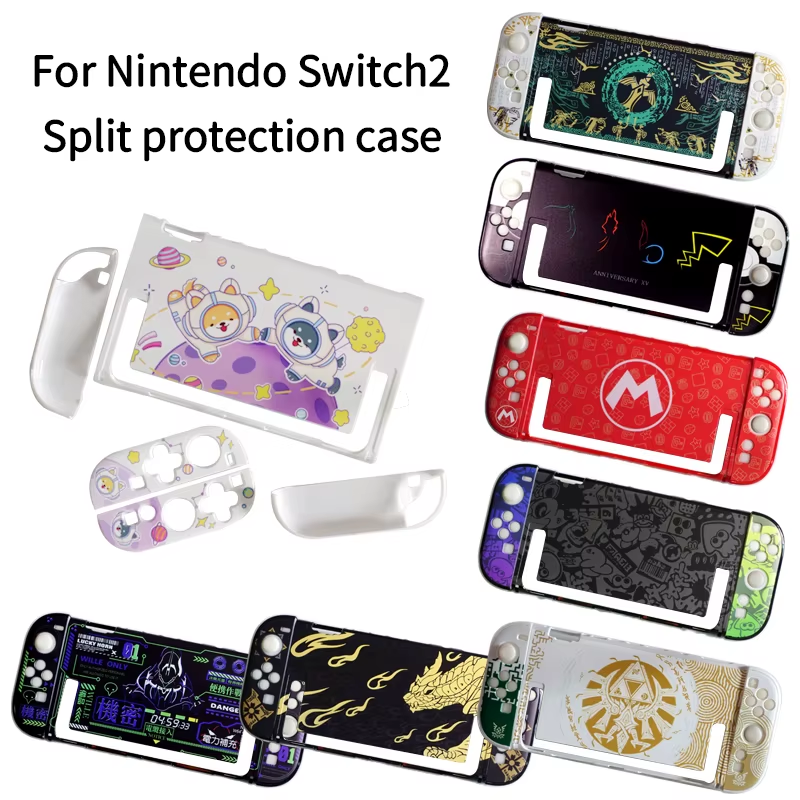 switch-2-protective-hard-case-split-shell-kirby-zelda-front-bjs-game-vault