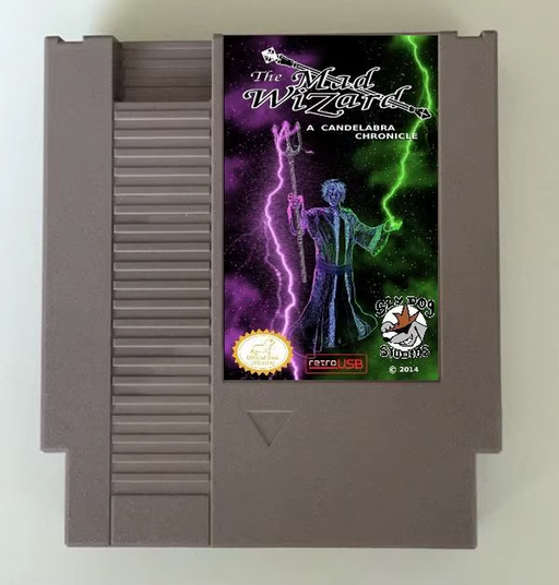 The Mad Wizard NES Cart 8bit 72 Pin Game Cartridge for Original NES Console
