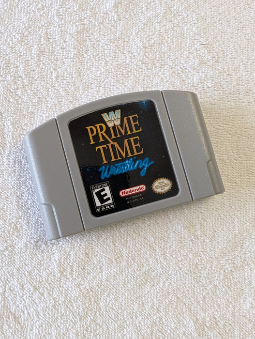 WWF Prime Time Wrestling N64 cartridge WrestleMania 2000 ROM hack