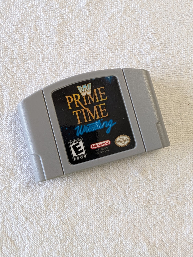 WWF Prime Time Wrestling N64 cartridge WrestleMania 2000 ROM hack
