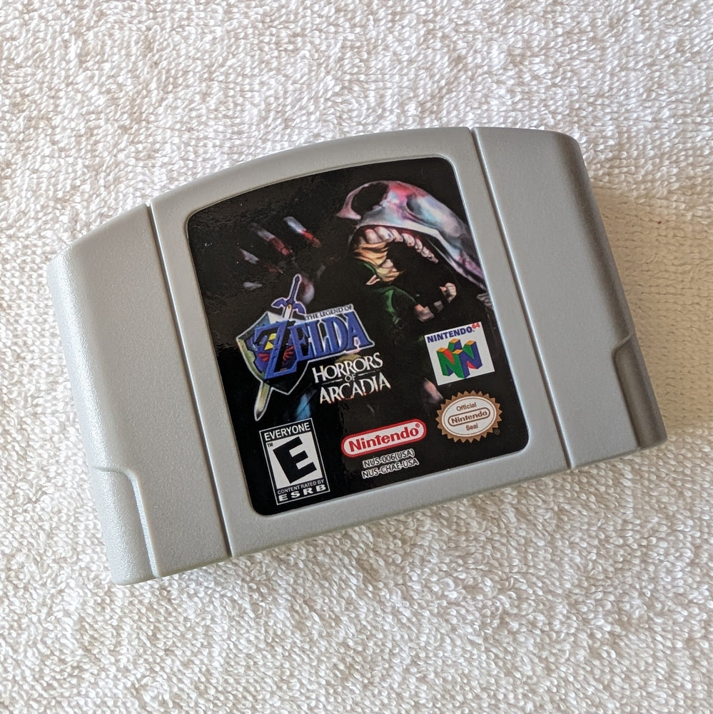 Zelda Horrors of Arcadia N64 cartridge Ocarina of Time ROM hack